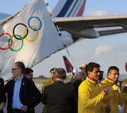 Olimpinė vėliava atkeliavo į Braziliją.