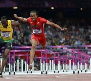 Aries Merritt i&scaron; JAV laimėjo 110 m bėgimą su barjerais.