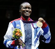 Didžiosios Britanijos boksininkė Nicola Adams