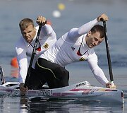 Vokietijos irkluotojai Peteris Kretschmeris ir Kurtas Kuschela