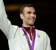 Fechtuotojas Aronas Szilagyi i&scaron; Vengrijos
