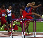 Felixas Sanchezas i&scaron; Dominikos Respublikos laimėjo aukso medalį 400 m bėgime su kliūtimis.