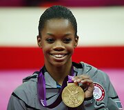 Gimnastė Gabrielle Douglas i&scaron; JAV