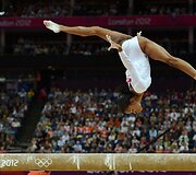 Gimnastė Gabrielle Douglas i&scaron; JAV