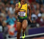 Jamaikos bėgikė Shelly-Ann Fraser-Pryce