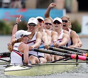 JAV irkluotojos Mary Whipple, Caryn Davies, Caroline Lind, Eleanor Logan, Meghan Musnicki, Taylor Ritzel, Esther Lofgren, Zsuzsanna Francia ir Erin Cafaro