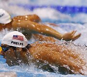 JAV plaukikas Michaelas Phelpsas Londono olimpiadoje laimėjo keturis aukso medalius
