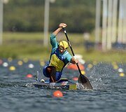 Kanojos irkluotojas Jurijus Chebanas i&scaron; Ukrainos
