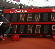 Kenijos bėgikas Davidas Lekuta Rudisha i&scaron;kovojo auksą 800 m bėgimo rungtyje