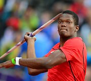 Keshornas Walcottas i&scaron; Trinidado Tobago laimėjo aukso medalį ietes metimo rungtyje