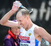 Rusas Sergejus Kirdijapkinas laimėjo aukso medalį 50 km greitojo ėjimo rungtyje.