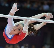 Rusijos gimnastė Aliya Mustafina 