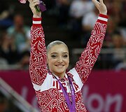 Rusijos gimnastė Aliya Mustafina