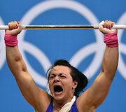 Sunkumų kilnotoja Svetlana Podobedova i&scaron; Kazakstano