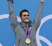 &Scaron;uolininkas į vandenį Davidas Boudia i&scaron; JAV