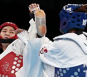 Tekvondo kovotoja Kyung Seon Hwang i&scaron; Pietų Korėjos