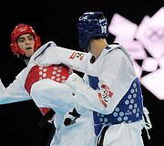 Tekvonodo kovotojas Sebastianas Chrismanichas i&scaron; Argentinos laimėjo aukso medalį iki 80 kg kategorijoje 