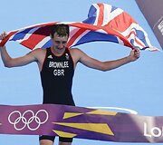 Triatlonininkas Alistairas Brownlee i&scaron; Didžiosio Britanijos