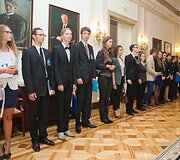 Prezidentė Dalia Grybauskaitė priėmė moksleivius