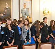 Prezidentė Dalia Grybauskaitė priėmė moksleivius