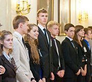 Prezidentė Dalia Grybauskaitė priėmė moksleivius