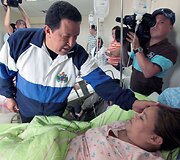 Venesuelos prezidentas Hugo Chavezas Paraguanos ligoninėje