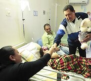 Venesuelos prezidentas Hugo Chavezas Paraguanos ligoninėje
