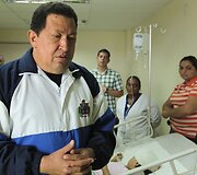 Venesuelos prezidentas Hugo Chavezas Paraguanos ligoninėje