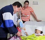 Venesuelos prezidentas Hugo Chavezas Paraguanos ligoninėje
