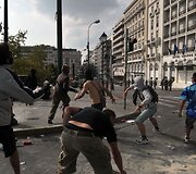 Protestuotojai Atėnuose