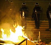 Protestas prie Portugalijos parlamento