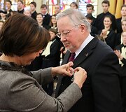 Rasa Juknevičienė ir Vytautas Landsbergis
