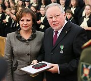 Rasa Juknevičienė ir Vytautas Landsbergis