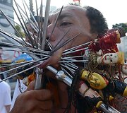 Vegetarų festivalio akimirka