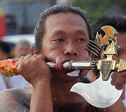 Vegetarų festivalio akimirka