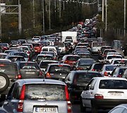 Dėl streiko keliuose susidarė transporto spūstys 