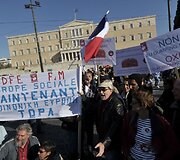 Protestuotojai Graikijoje
