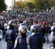 Protestuotojai Madride