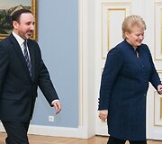 Arūnas Gelūnas ir Dalia Grybauskaitė