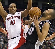 DeMaras DeRozanas ir Tony Parkeris