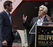 Jay Leno ir Hughas Jackmanas