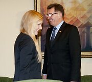 Rūta Meilutytė ir Algirdas Butkevičius