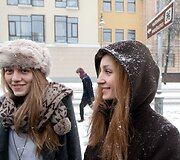Studentų akcijos akimirka
