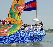 Atsiveikinimo su Kambodžos karaliumi Norodomu Sihanouku akimirka