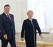 Viktoras Janukovyčius ir Dalia Grybauskaitė