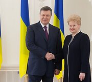 Viktoras Janukovyčius ir Dalia Grybauskaitė