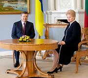 Viktoras Janukovyčius ir Dalia Grybauskaitė