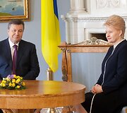 Viktoras Janukovyčius ir Dalia Grybauskaitė