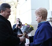 Viktoras Janukovyčius ir Dalia Grybauskaitė