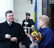 Viktoras Janukovyčius ir Dalia Grybauskaitė